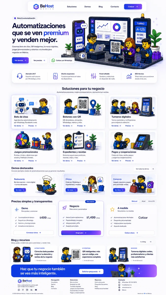 Automatizaciones premium BeHost