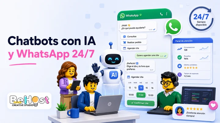 Chatbots con IA y WhatsApp 24/7: cómo automatizar la atención sin perder cercanía con tus clientes