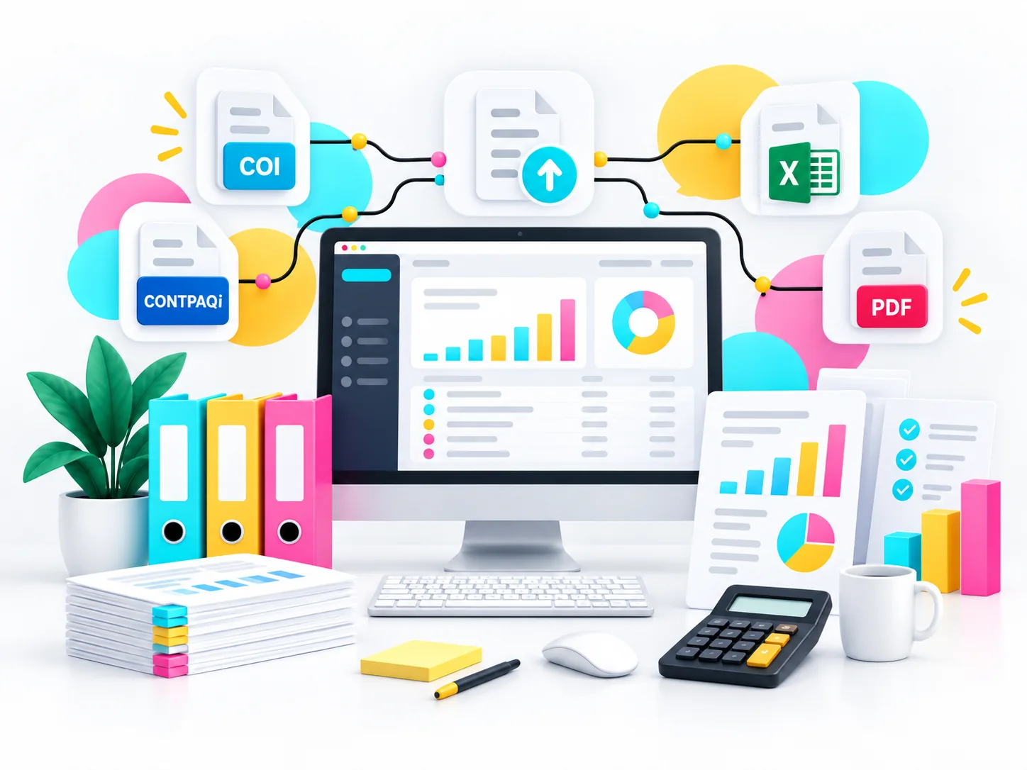 Exportaciones de Contabilidad Be a COI, CONTPAQi, Excel y PDF