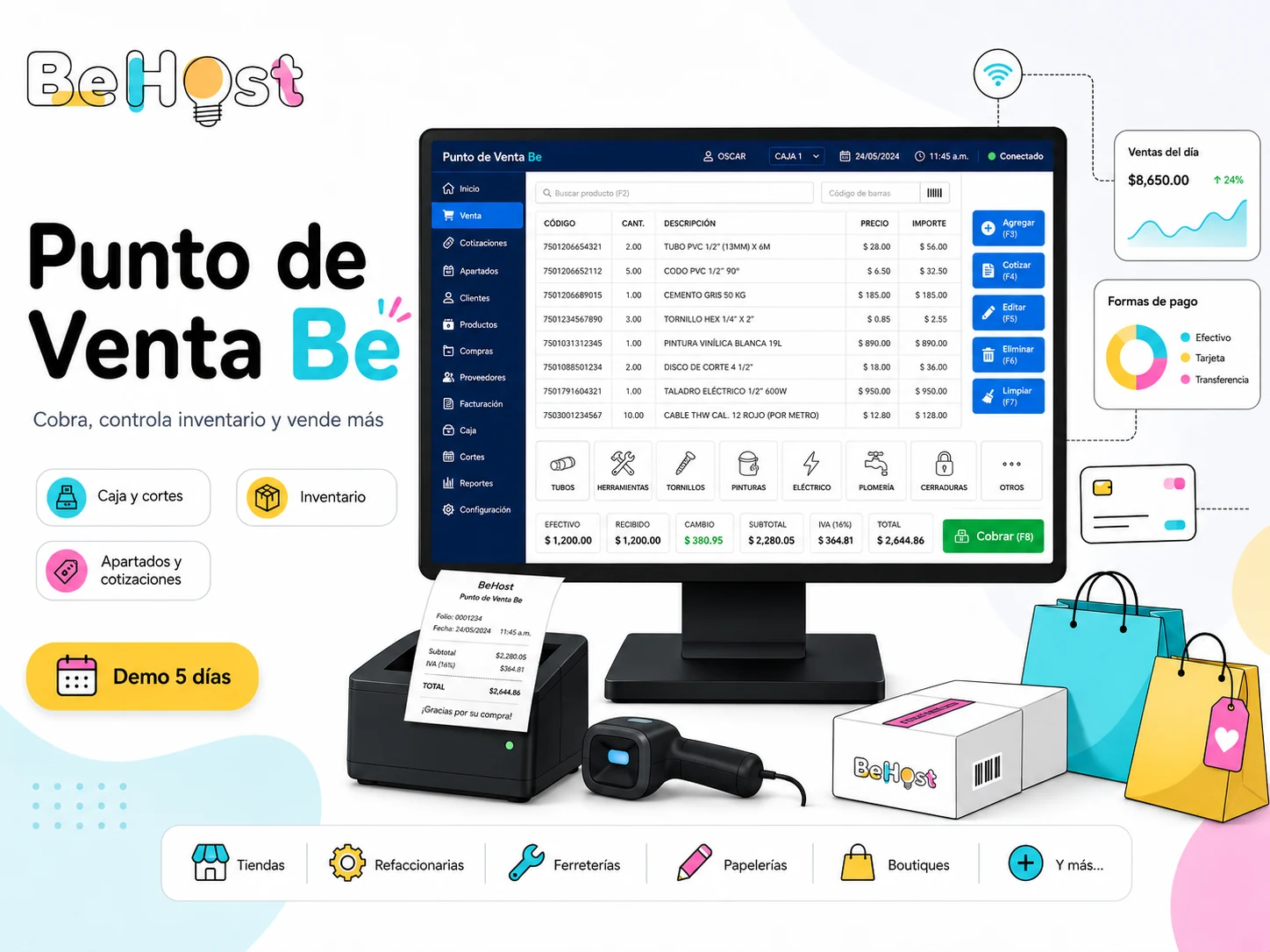 Pantalla de Punto de Venta Be