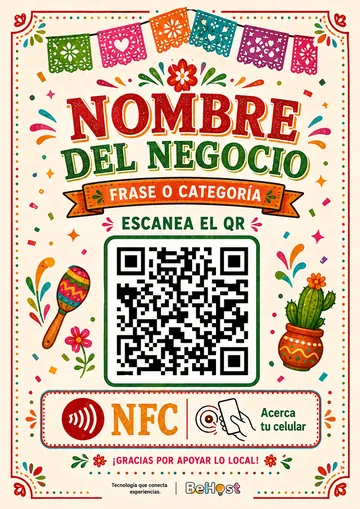 Plantilla Festivo QR + NFC